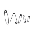 thumbnail image 3 of UNIQUE Creativ Safety Pins - Black, Assorted Sizes, 80 pcs, 3 of 7