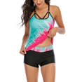thumbnail image 4 of Betiyuaoe Women's Tankini Swimsuits Plus Size Print Strappy Back Set Two Piece Swimdress Bathing Suits, 4 of 7