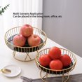 thumbnail image 3 of Metal Fruit Basket, Round Fruit Bowl Stand for Vegetable Dessert Snacks, 3 of 7