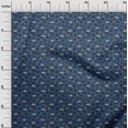 thumbnail image 3 of oneOone Rayon Blue Fabric Bird Sewing Craft Projects Fabric Prints By Yard 56 Inch Wide, 3 of 5