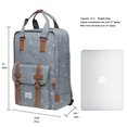 thumbnail image 2 of KAUKKO Stylish Oxford Fabric Backpack Travel Rucksack lightweight Hiking Bag Satchel, 2 of 5