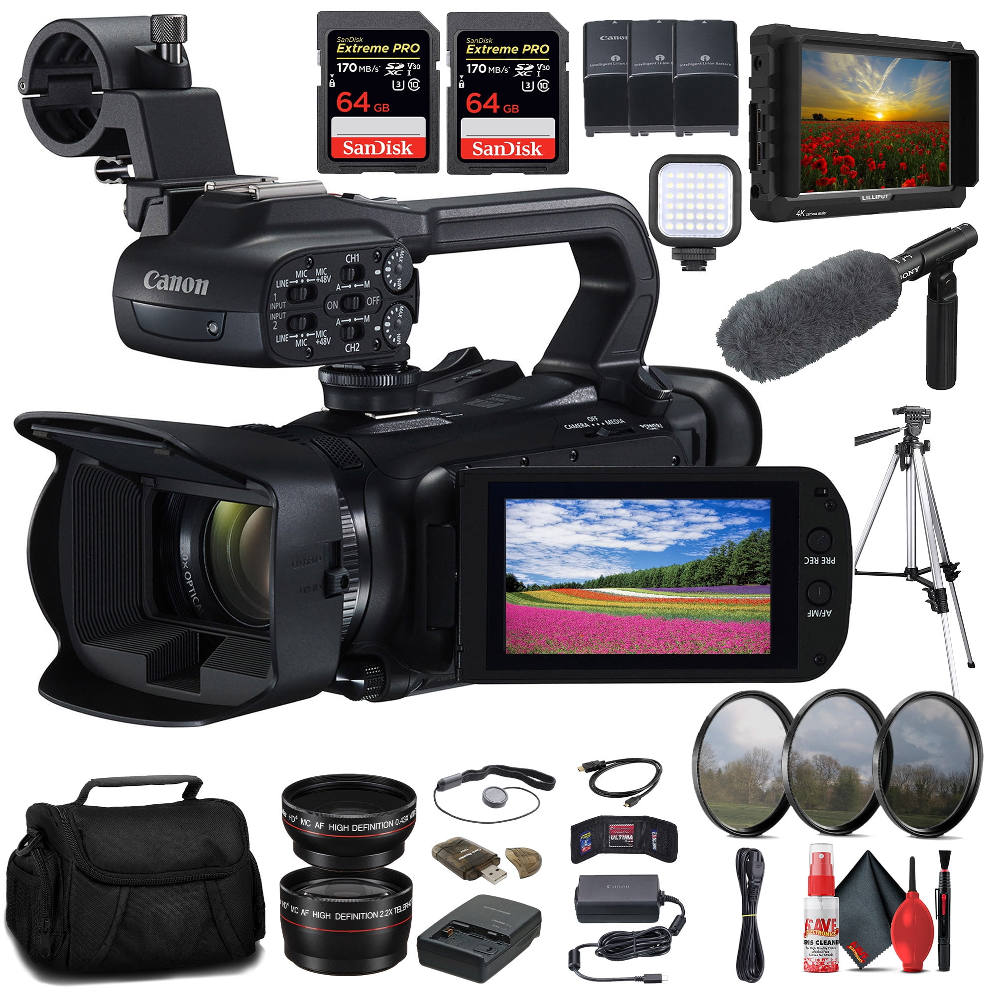 美品 Canon EOS D60　100mmMacroUSM付ハウジング セット Canon XA60 Professional UHD 4K Camcorder + Pro Accessory Kit