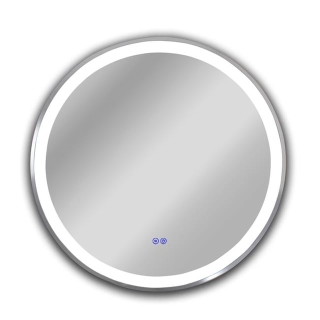 Chloe Lighting CH9M076EB24-RND 24 in. 3 Color Temperatures 3000K-6000K Luminosity Embedded Round Touchscreen LED Mirror