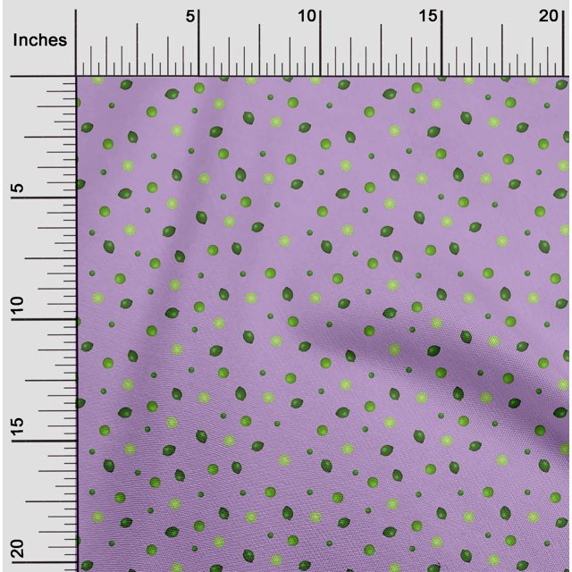 oneOone Cotton Cambric Fabric Lemon Vegetable Decor Fabric Printed BTY 56 Inch Wide
