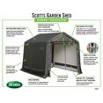 thumbnail image 4 of Scotts 8 x 8 x 8 ft Green Storage Shed Peak, 4 of 6