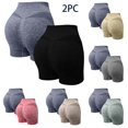thumbnail image 1 of Hurxie Deals 2 Pcs Shorts d'Entraînement pour Femmes Sans Roulement Compression Sans Couture Short de Gym, 1 of 8