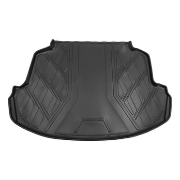 Unique Bargains Cargo Liner Rear Trunk Mat Rear Trunk Cargo Luggage Boot Tray Mat for Toyota Corolla 5 Seat 2014-2019 TPE Black Anti-Slip Diamond Pattern