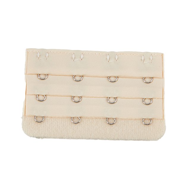 Langgg Extension Strap Bra Extenders Buckle 4 Hook Breathable Practical Accessories Adjustable Replacement 3 Rows Underwear light flesh