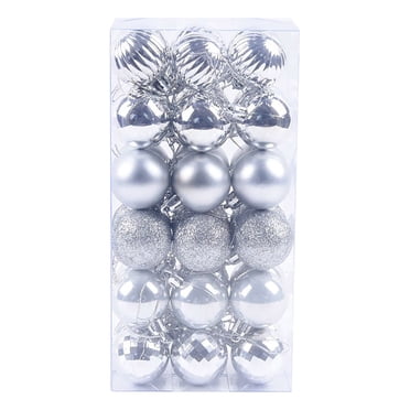 Pisexur 36 Pcs Boules de Noël Ornements pour Xmas Arbre de Noël - Décorations d'Arbre de Noël Incassables Boule Suspendue pour Décoration de Fête de Vacances Mariage
