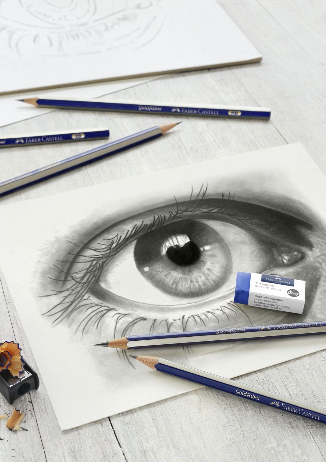 Faber-Castell Ensemble de croquis en graphite, dessin et croquis pour débutants