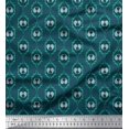 thumbnail image 1 of Soimoi Poly Georgette Fabric Check,Paisley & Ogee Damask Print Sewing Fabric Yard 52 Inch Wide, 1 of 3