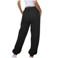 thumbnail image 3 of Posijego Pantalon de Survêtement pour Femme à Bas Resserré, Joggers de Sport, Taille Élastique, Couleur Unie, Pantalon de Course, 3 of 6