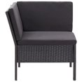 thumbnail image 5 of vidaXL 3 Piece Garden Lounge Set with Cushions Poly Rattan Black, 5 of 5