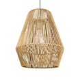 thumbnail image 1 of Rope Woven Hanging Lamp Shade Light Shade Sturdy Retro Ceiling Lantern Cover Khaki, 1 of 4