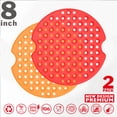 thumbnail image 2 of CEHVOM Reusable Air Fryer Lining Non-stick Pan Silicone Mat Air Fryer Mat 2PC, 2 of 3