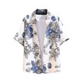 thumbnail image 1 of Birdeem Chemise d'Été Vintage Imprimée pour Hommes Manches Courtes Col Cubain Chemise Style Hawaïen Motif Manches Courtes Col Rabattu Blouse & Chemise, 1 of 8