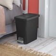 thumbnail image 3 of Sterilite 10.2 L Rectangular Step-on Wastebasket- Black, 3 of 7