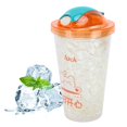 thumbnail image 4 of Water Mug, Portable Double Layer Ice Cup Dringking Accessories Button On  For Summer For Children C, 4 of 8