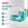 thumbnail image 3 of Sterilite Divided Case Stackable Plastic Small Storage Lidded Container, 6 Pack, 3 of 10