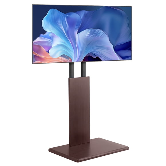 KFFKFF TV Stand Mount, Table Top TV Stand for 32-70 inch Screens, Swivel and Height Adjustable TV Mount Stand Holds up to 99 lbs with Power Strip, MAX VESA 600 x 400 mm
