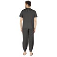thumbnail image 4 of Inkmeso Ensemble de Pyjama Uni pour Hommes, Manches Courtes, Vêtement de Nuit à Col Rond, Ensemble de Pj, 4 of 7
