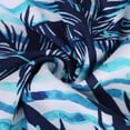 thumbnail image 3 of UPPADA Womens Plus Size Two Piece Tankini Swimsuits Twist Front High Waist V Neck Swimwear Floral Tummy Control Modest Bathing Suits with Bottom Two Piece Swimsuit for Women Blue,S, 3 of 5
