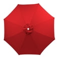 thumbnail image 1 of LSLJS Garden Umbrella Outdoor Stall Umbrella Beach Sun Umbrella Replacement Cloth 118 Inch Diameter with 8 Bones, Portable Windproof Compact Travel Umbrella, 1 of 4