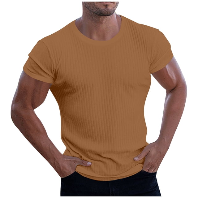 Weiqiqre Mens T-shirts Short Sleeve Athletic, Quick Dry Workout T Shirts Base Undershirt