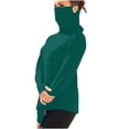 thumbnail image 2 of Ovbmpzd Green Ladies Tops Long Sleeve Sun Protection Breathable Solid Tees Tank Tops for Women XXXL, 2 of 8