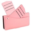 thumbnail image 5 of Wallet Case for iPhone 6 Plus 6s Plus, Blocking Card Slot Stand Shockproof TPU Interior Case PU Leather Magnetic Protect Flip Cover Compatible with iPhone 6 Plus 6s Plus, Pink, 5 of 5