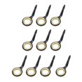 thumbnail image 3 of ziyahi 10x Stainless Steel Fishing Rod Guides Fishing Rod Tip Repair Kit Gold 10, 3 of 8
