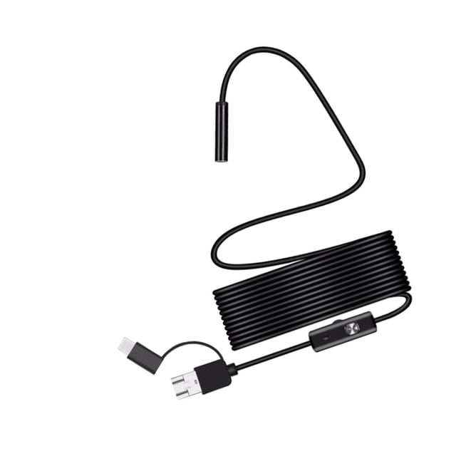 Caméra Endoscope Portable 8mm Étanche Endosocope pour Téléphone Intelligent PC 3.5m