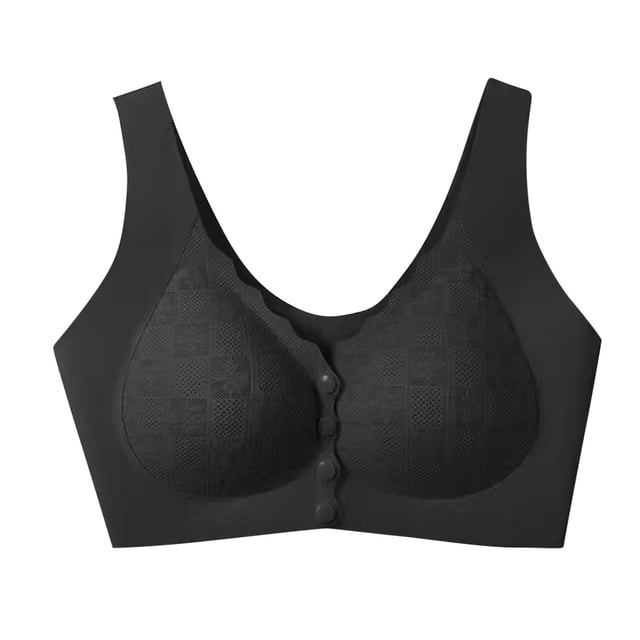 WRKEKC Wireless Lift Support Bra Seamless Full Coverage Comfort T-Shirt Bra for Women Everyday Wear