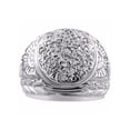 thumbnail image 1 of RYLOS Men's Rings Sterling Silver Gypsy Ring with 0.25 Carats Diamonds - Designer Jewelry for Man Size 6, 1 of 6