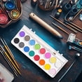 thumbnail image 4 of Wdhugt 16 Color Heart Shaped Watercolor Painting Set For Kids Made Of Plastic Material With Unique Design And Easy To Use B, 4 of 6