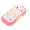 thumbnail image 3 of Cute Cartoon Style Baby Phone Toy with Soft Silicone Teether, Adaptable Volume, Light and Music, Suitable for 6+ Months, 3 of 7