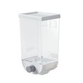 thumbnail image 1 of Bulk Cereals Jar Food Storage Container Oatmeal Dispenser Organizer Wall Mounted 1L White, 1 of 9