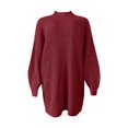 thumbnail image 4 of 2025 Chandail Raglan Mi-Long pour Femmes Chandails à Capuchon pour Hommes Chandail à Manches Chandail Uni Chandails pour Femmes Chandail à Col Roulé, 4 of 5