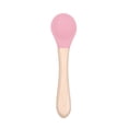 thumbnail image 2 of Oleegame 1PC Stainless Steel Cutlery Set Feeding Complementary Food Spoon Baby Food Grade Silicone Soft Spoon Children Learn To Eat Training Tableware Baby Spoon Pink, 2 of 4