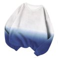 thumbnail image 1 of Annhoo Chandails en Molleton d'Automne pour Femmes Manches Longues Col Rond Pull Chemises Mode Dégradé Blouses, 1 of 4
