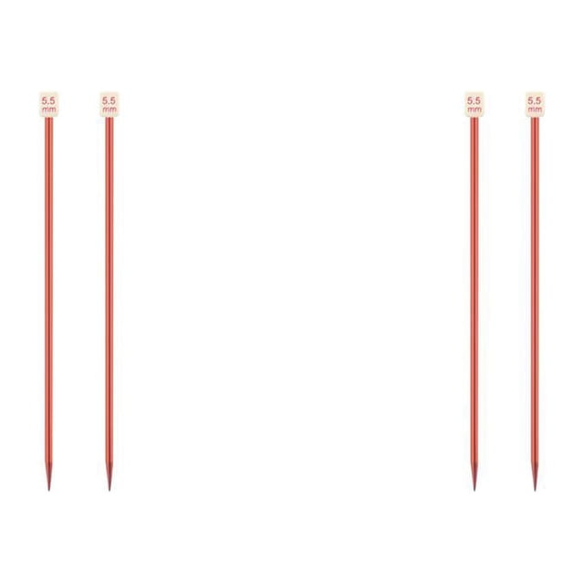 bedienty Color Random Knitting Needles Weaving Needle Handknitting Tool Home Supplies 5.5mm 2Set