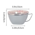 thumbnail image 3 of Chmadoxn Kitchen Storage & Organization, Straw Small Size Rice Bowl Soup Bowl Household Tableware Students Scald Bowl Soaking Bowl Stainless steel Anti Scald Noodle Bowl, 3 of 6