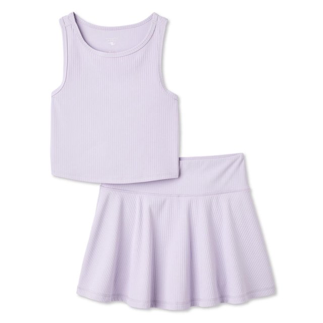 Ensemble 2 pièces avec jupe-short Athletic Works pour filles