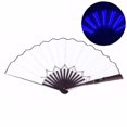 thumbnail image 4 of tredstone Rave Ready Transparent LED Fan For Costume Parties Festival Accessories Party Supplies Glow In Dark White, 4 of 6