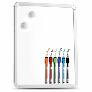Premium Magnetic 11.?x 14.?Small Dry Effase Board. Inclut 6 Marqueurs d'effacement magnétique, couleurs assorties. Grand tableau blanc pour réfrigérateur, serrure et plus encore!