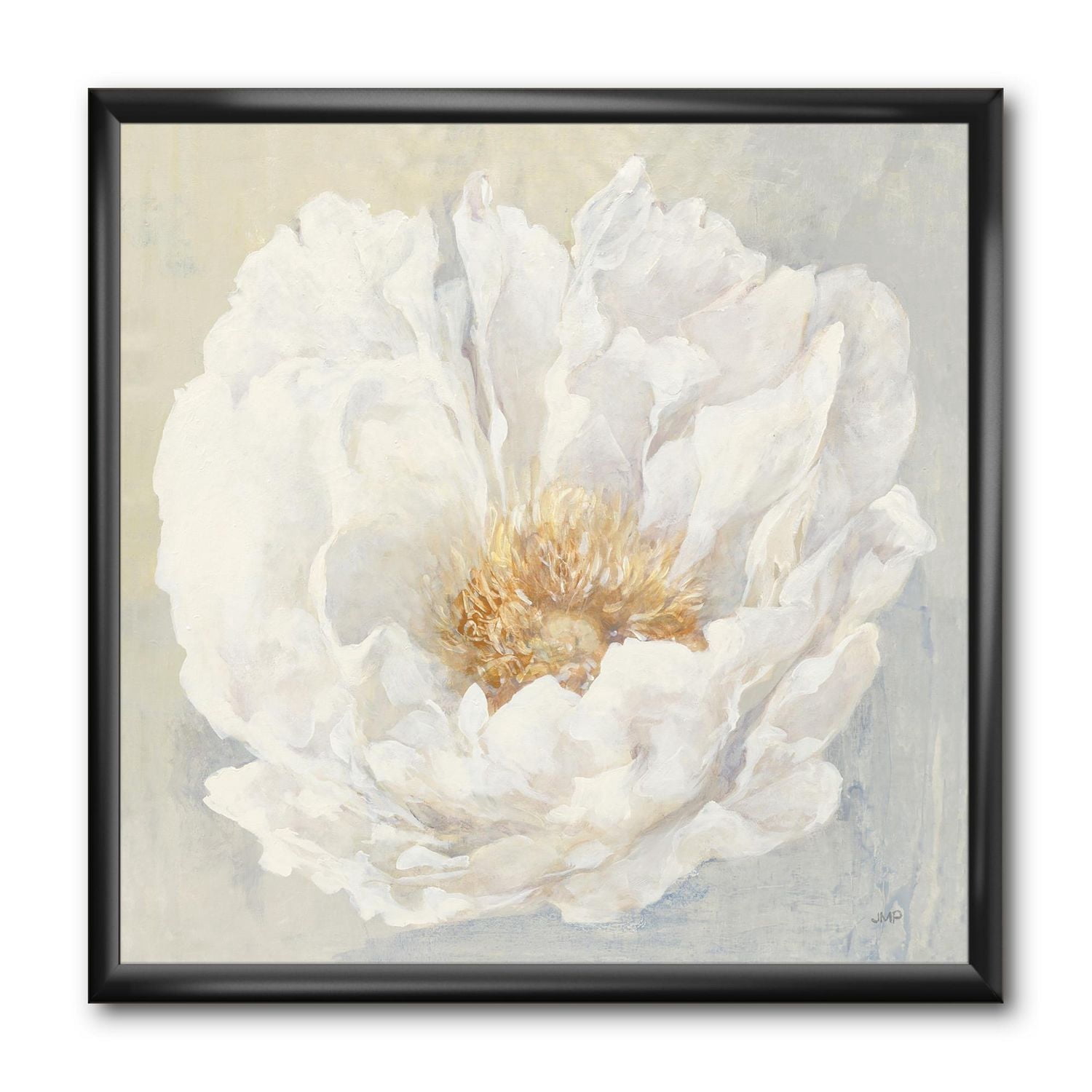 Designart Pivoine blanche sereine Art mural encadr