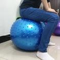 thumbnail image 4 of Amdohai Yoga Ball Massage Ball Burst Fitness Ball Slip Resistant Pilates Exercise Ball Stability Ball for Balance Exercise Workout Core Training Quick Pump Included Balance Ball Desk Chair Gym Offi, 4 of 7