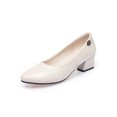 thumbnail image 1 of UKAP Escarpins Antidérapants à Enfiler pour Femmes Mariage Légers Beige 7,5, 1 of 8