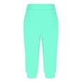 thumbnail image 4 of Timegard Womens Sweatpants Capri Pants Cinch Bottom Solid Color Cropped Joggers Workout Pants with Pockets, 4 of 6