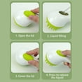 thumbnail image 5 of Dog Shampoo Brush Pet Grooming Bath Massage Brush With Soap And Shampoo Dispenser | Long Handle Shampoo Brush & Scrubber For Dogs & Cats Grooming Soothing, 5 of 5